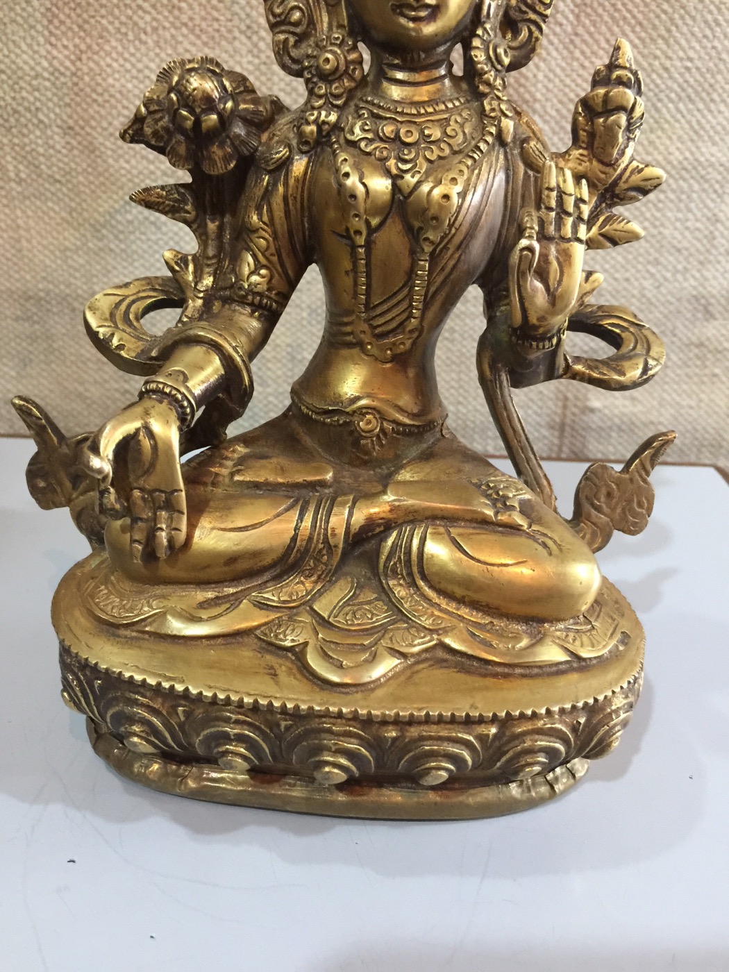 Nepalese Buddhist White Tara / Dolma Statue