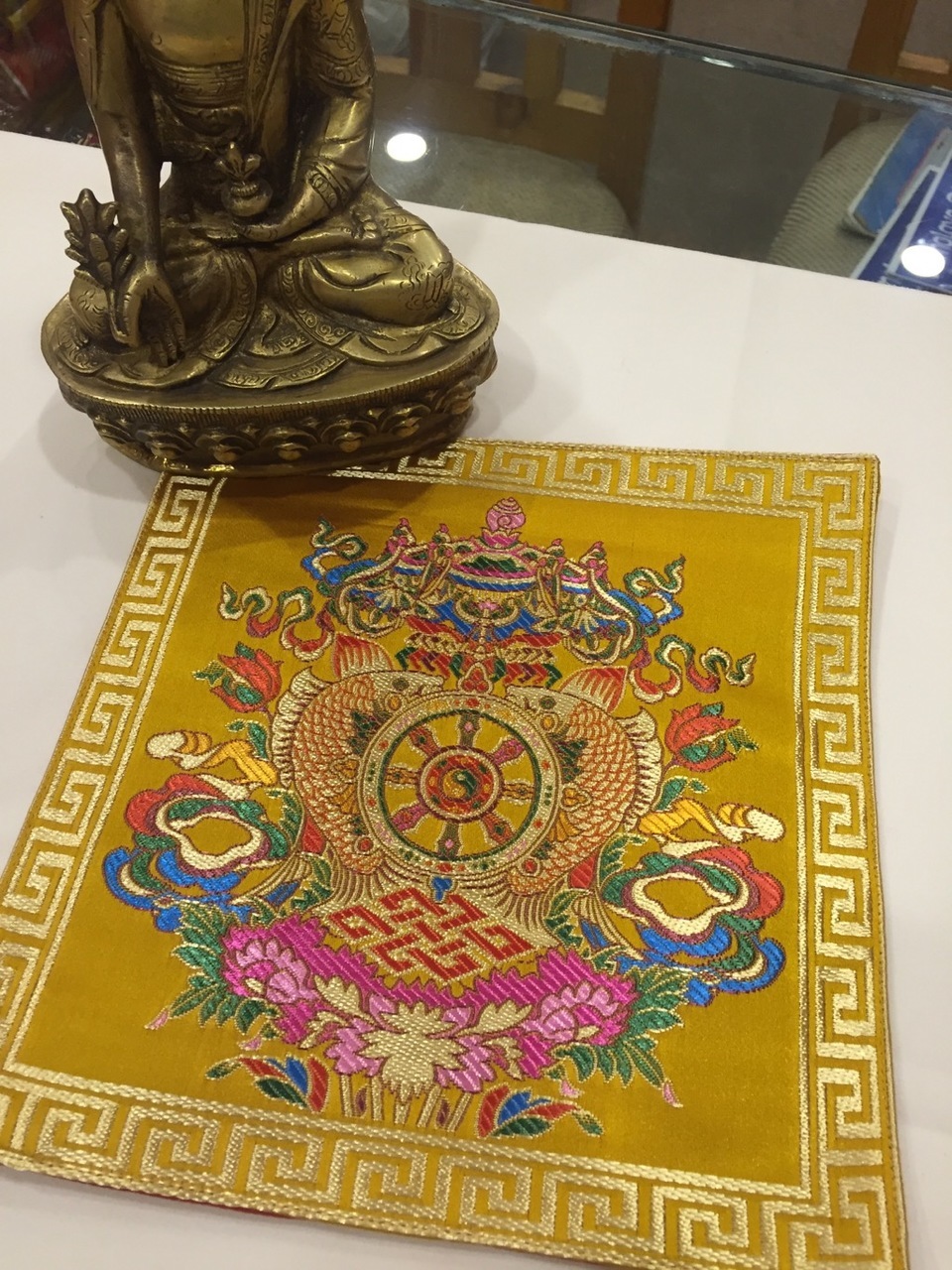Tibetan Auspicious Symbol Placemat /Table Cover