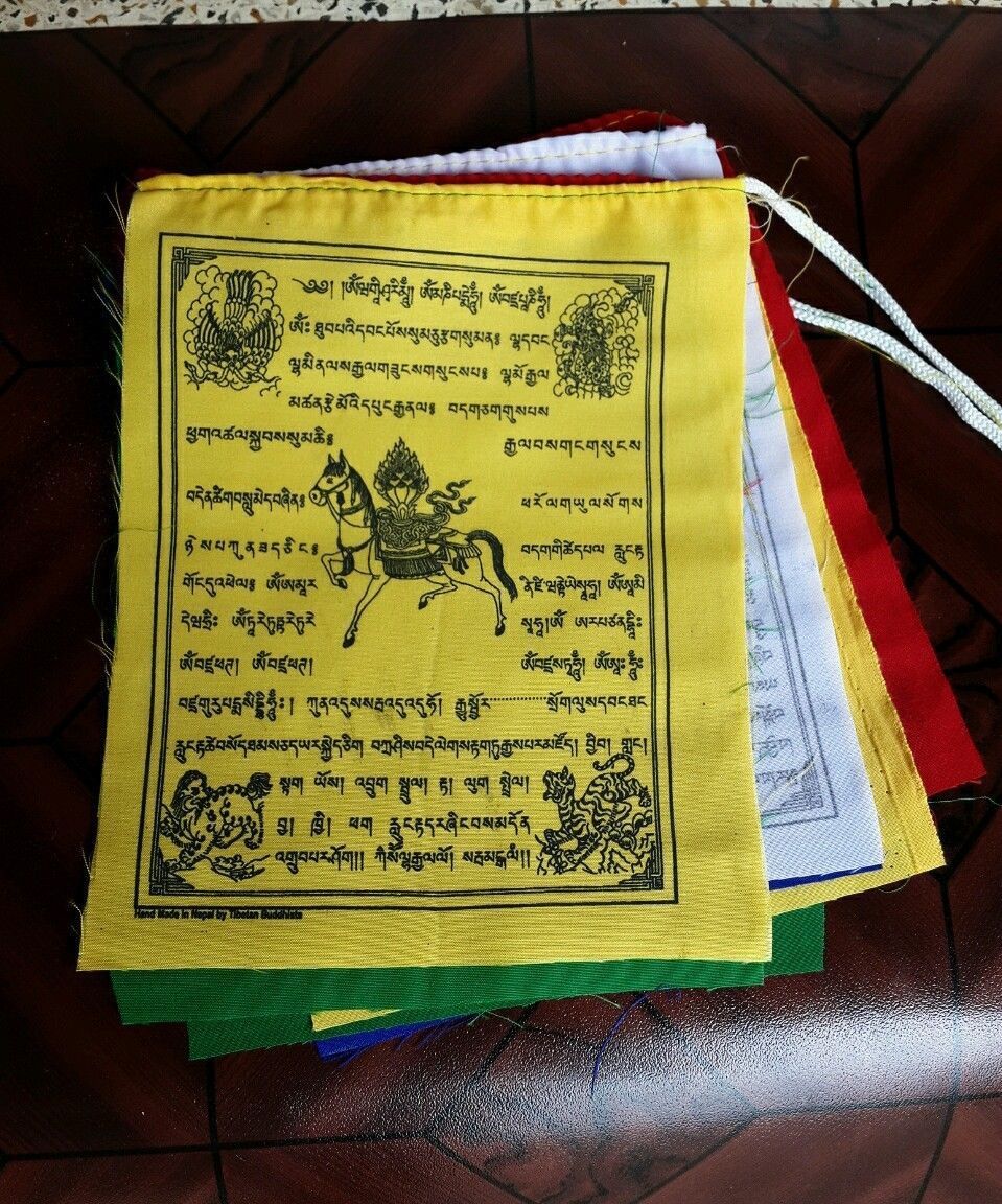 Tibetan High Quality Mix Deities Cotton Prayer Flag
