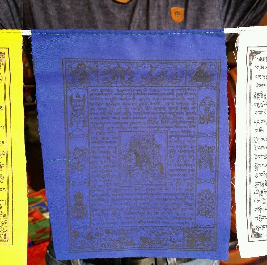 Tibetan High Quality Mix Deities Cotton Prayer Flag
