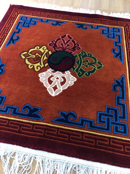 Tibetan Dorji 100 Knot Meditation Carpet / Rug