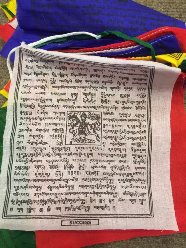 Tibetan Buddhist Pure Cotton Prayer Flags / Large 25 Leaves 
