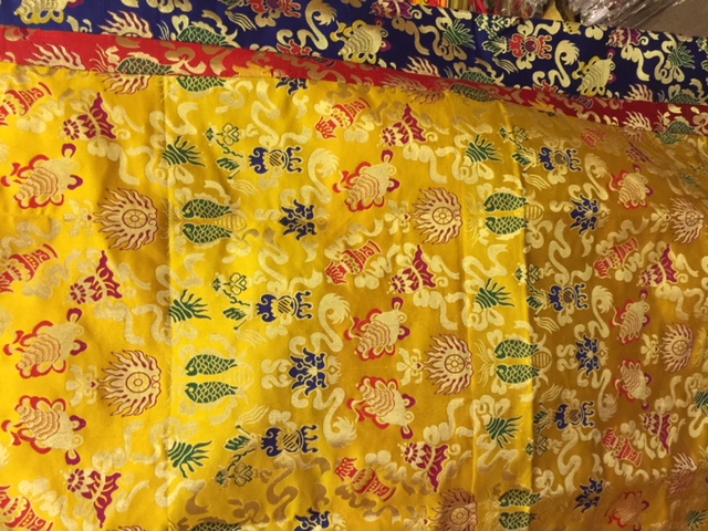 Tibetan Long Silk Brocade Table Cover/cloth