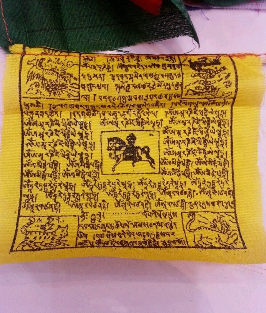 Tibetan Buddhism Wind Horse Cotton Prayer Flag