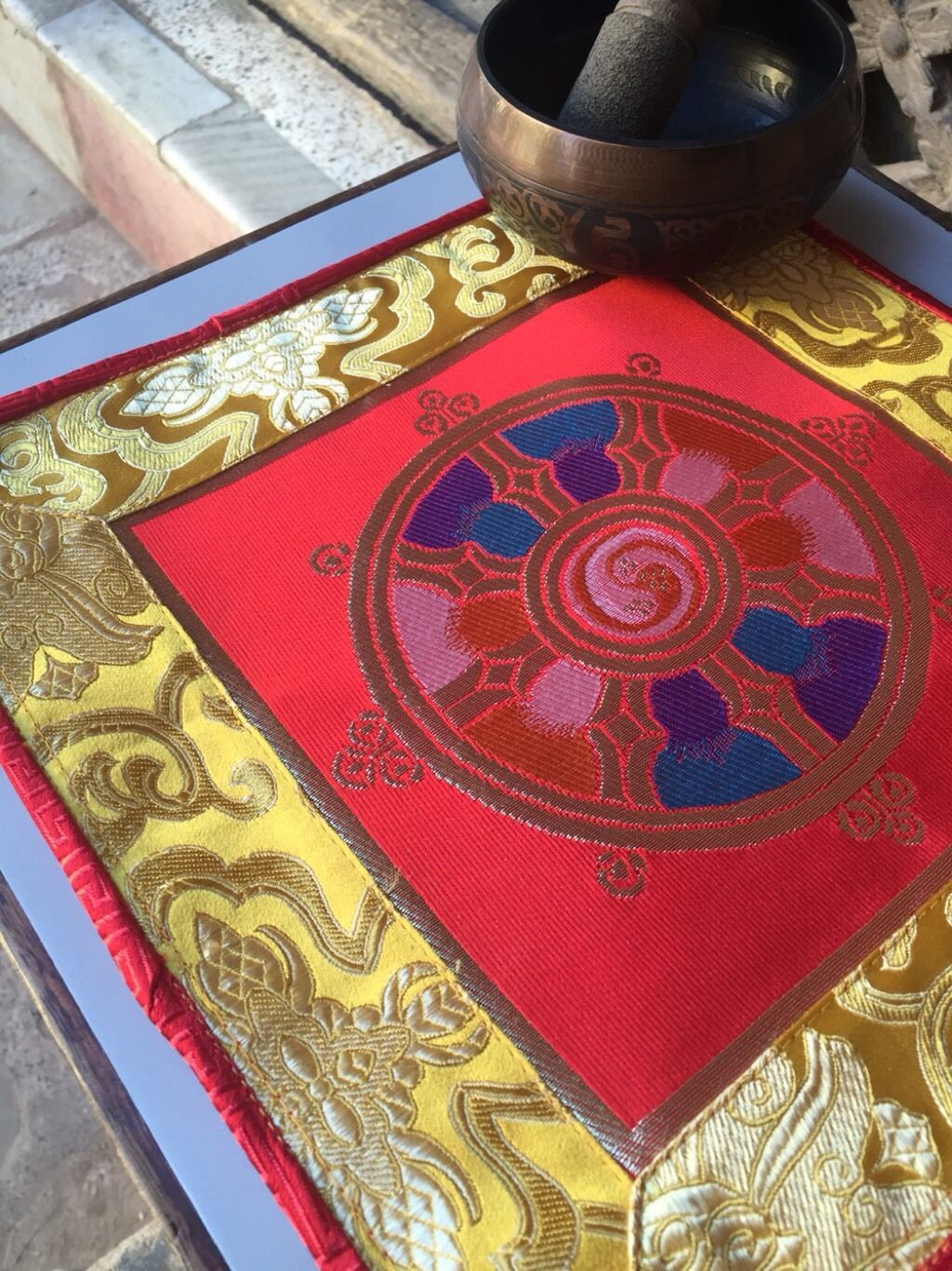 Tibetan Wheel Of Life Placemat /Table Cover