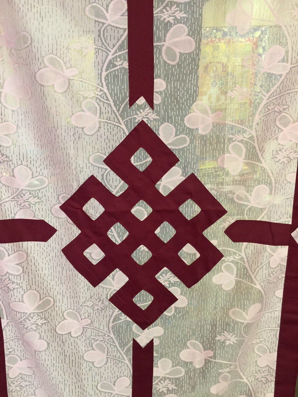 Tibetan Lacy/net Endless Knot Door Curtain/hanging