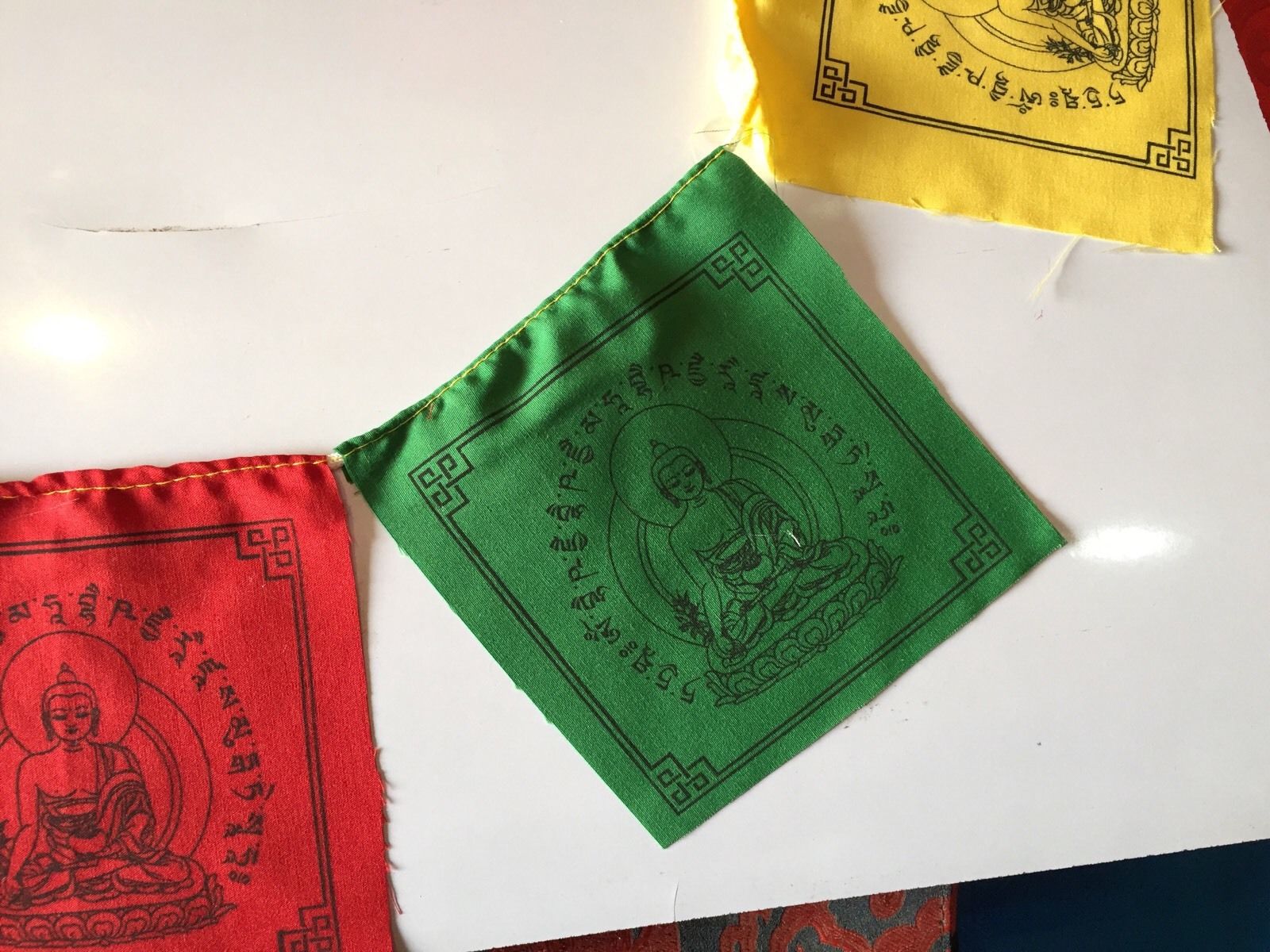 Tibetan Medicine Buddha Cotton Prayer Flag