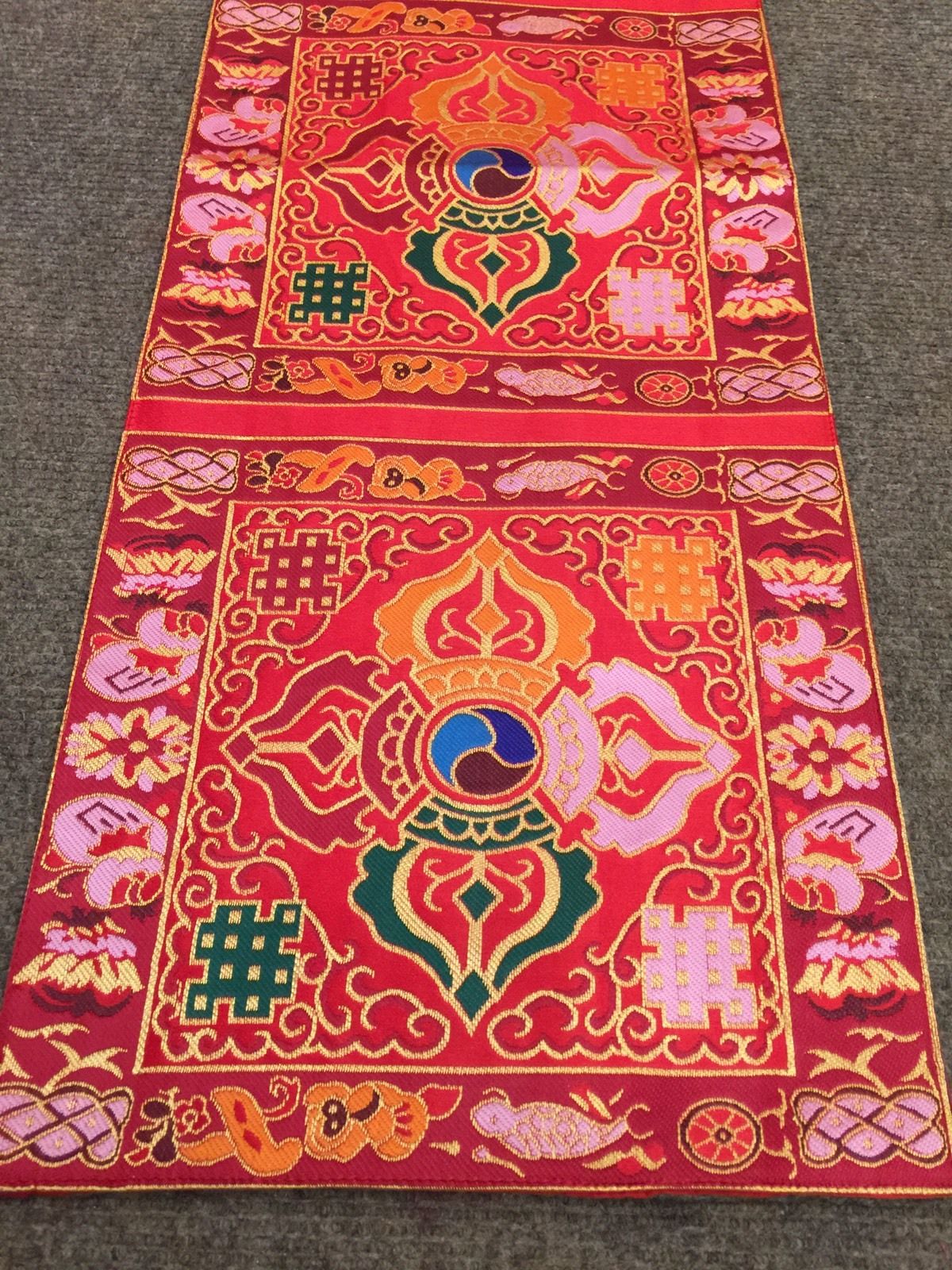 Tibetan Red Dorji Small Table Runner / Cover