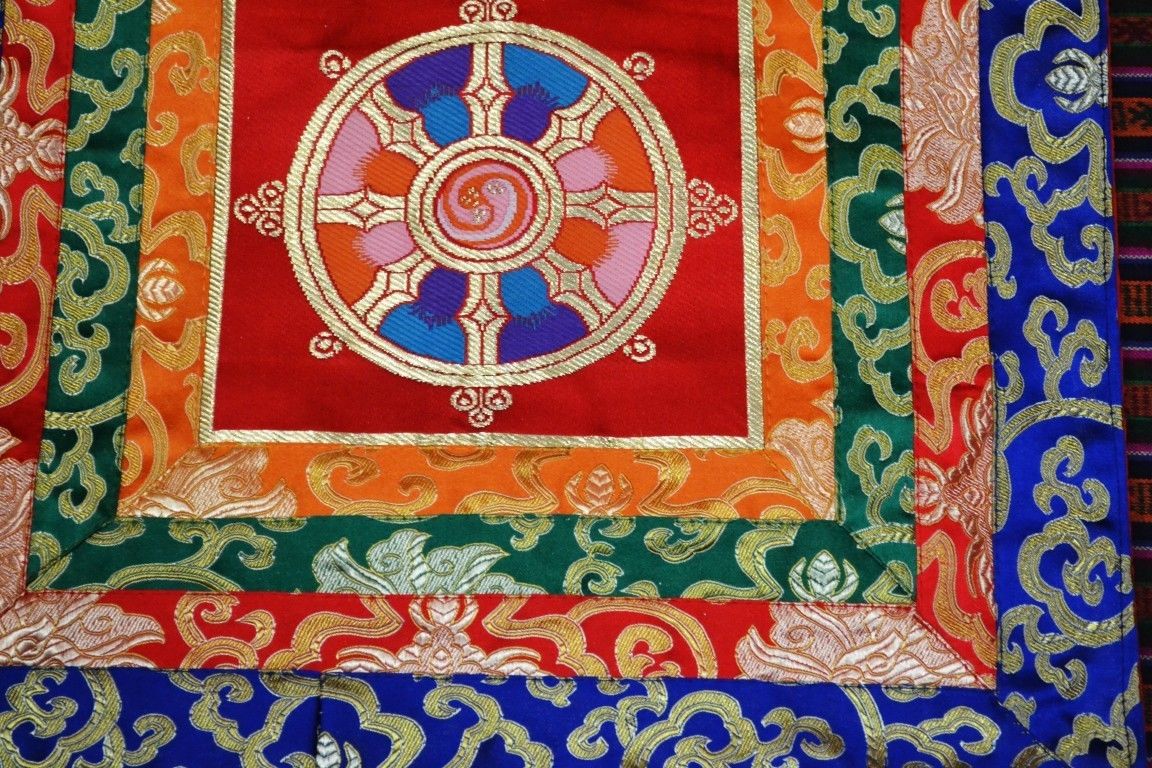 Tibetan Buddhism Wheel Of Life Design Table Cover