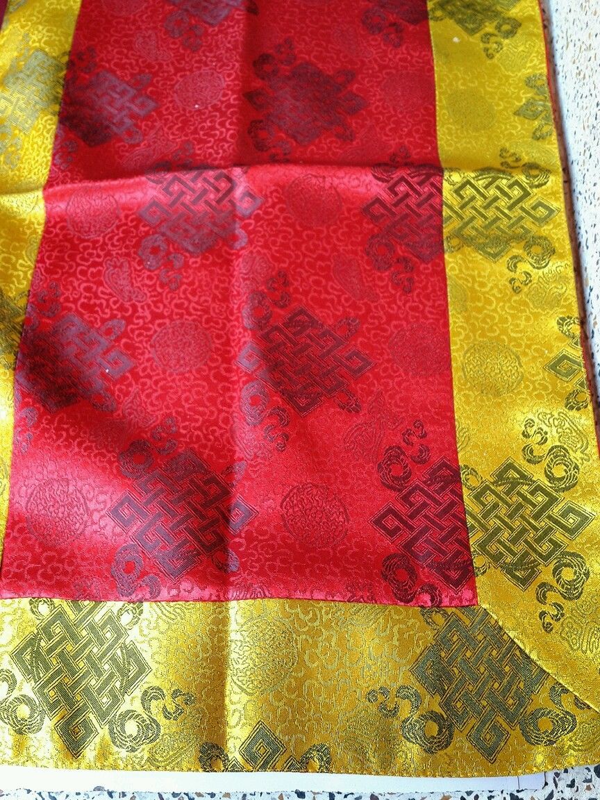 Tibetan Silk Brocade Small Table Runner/ Table Cover