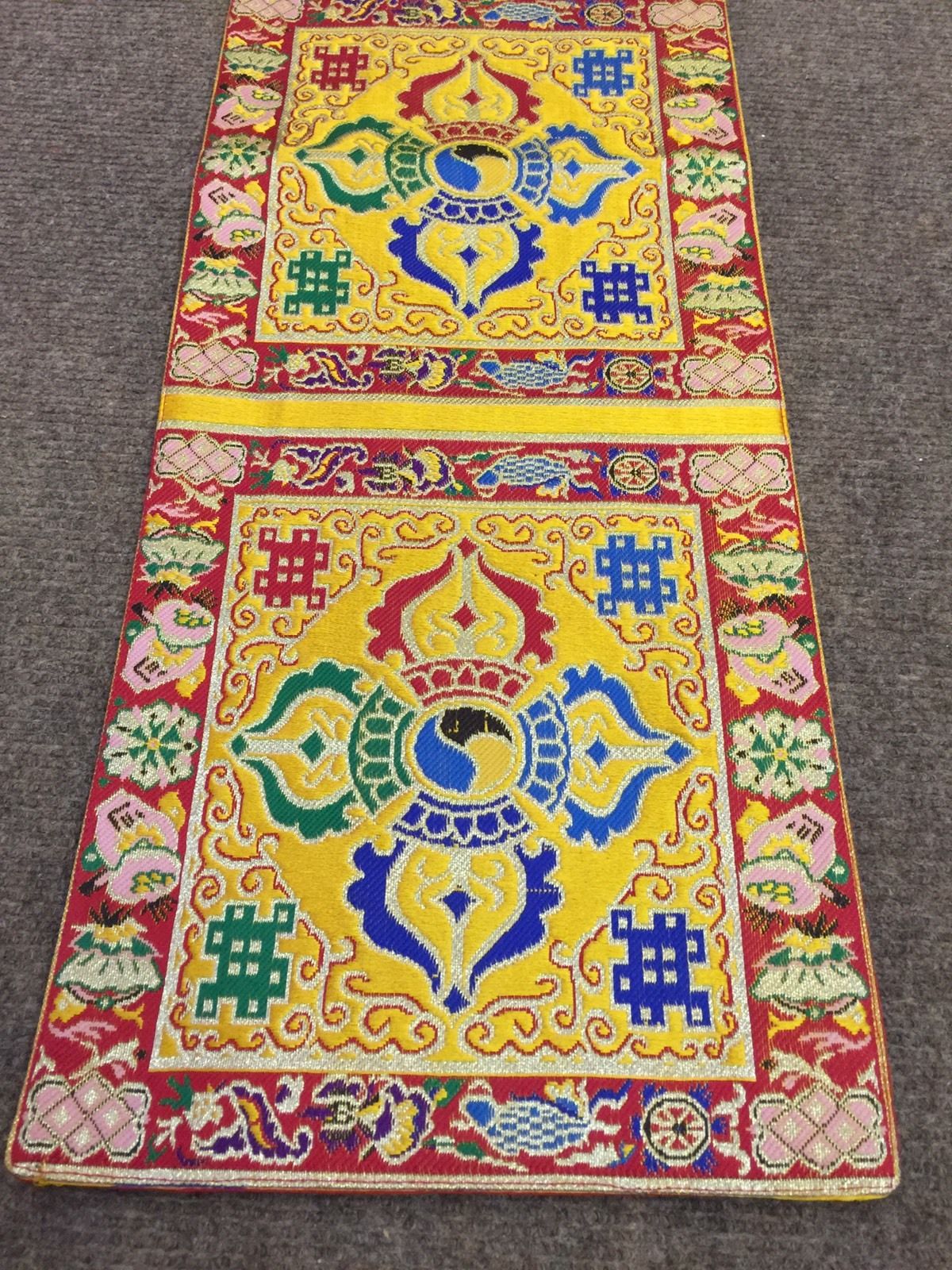 Tibetan Yellow Dorji Large Table Runner / Cover