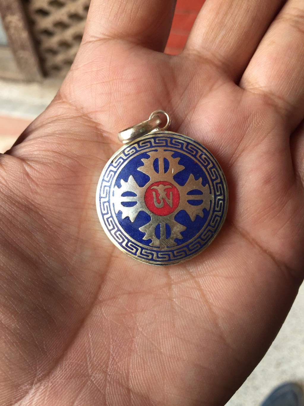 Tibetan Buddhist Lapis Dorji Pendant/locket/amulet 