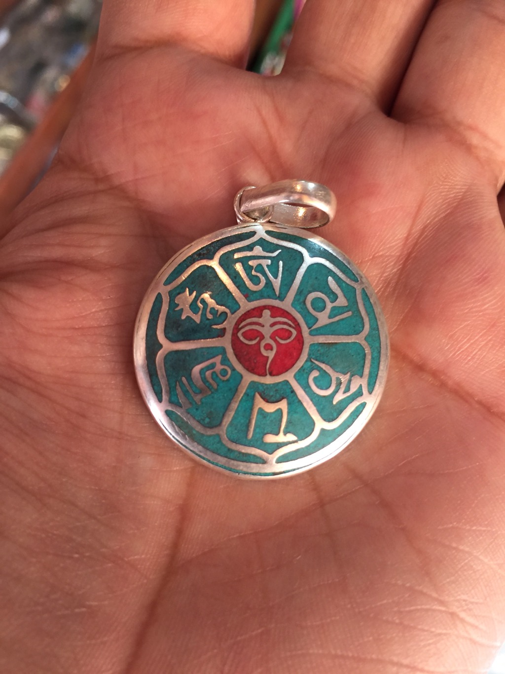 Tibetan Buddha Eye Mantra Pendant/locket/amulet