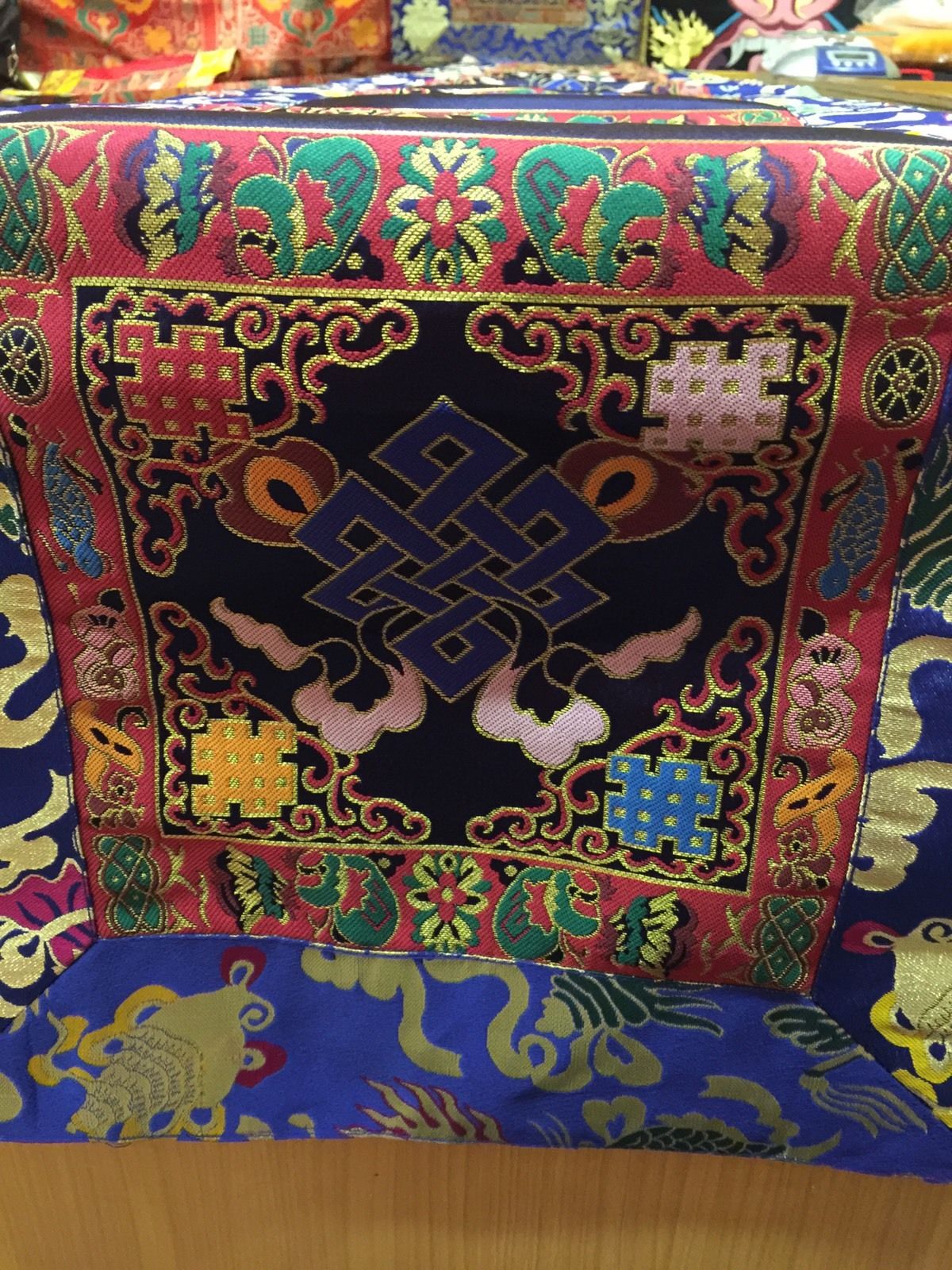 Tibetan Endless Knot Large Table Runner/cover