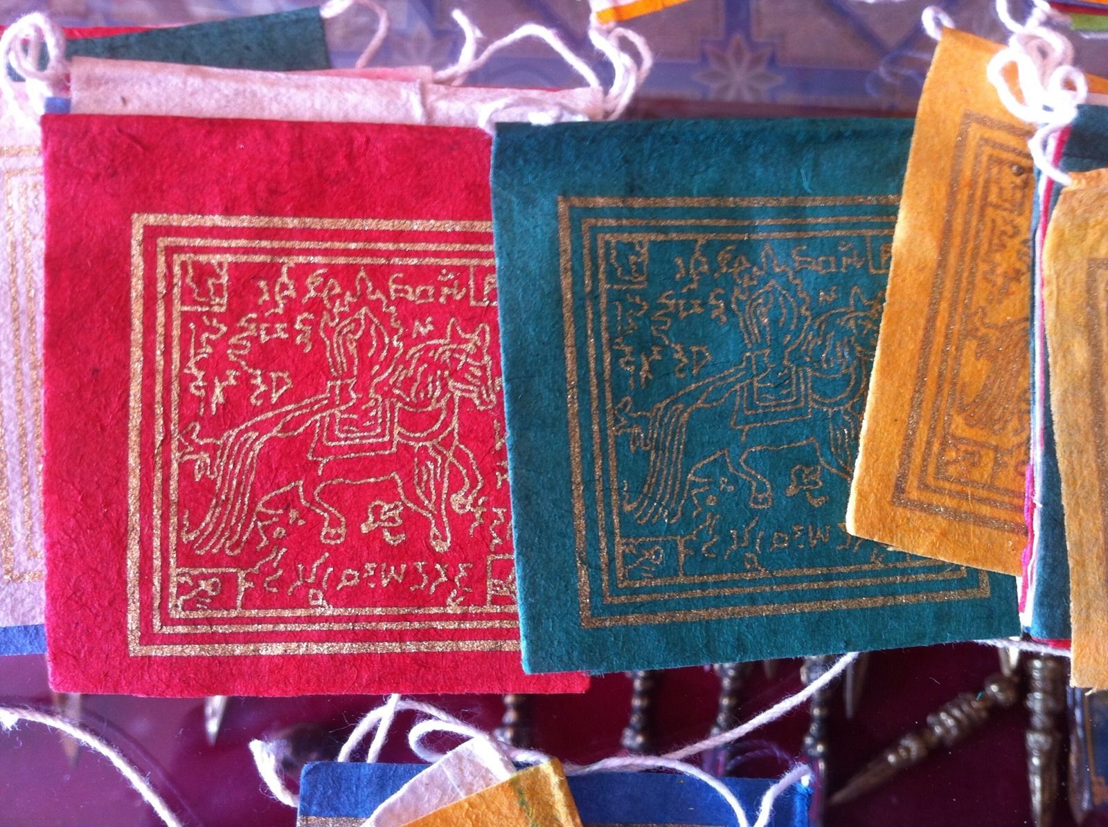 Lokta Paper Prayer Flags / Wholesale 3 Sets