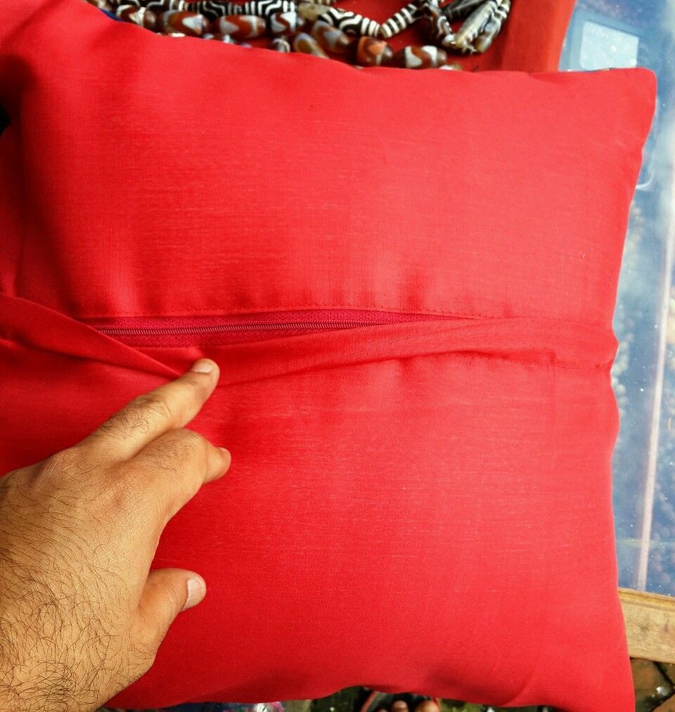 Tibetan Double Dorje Silk Brocade Cushion Cover